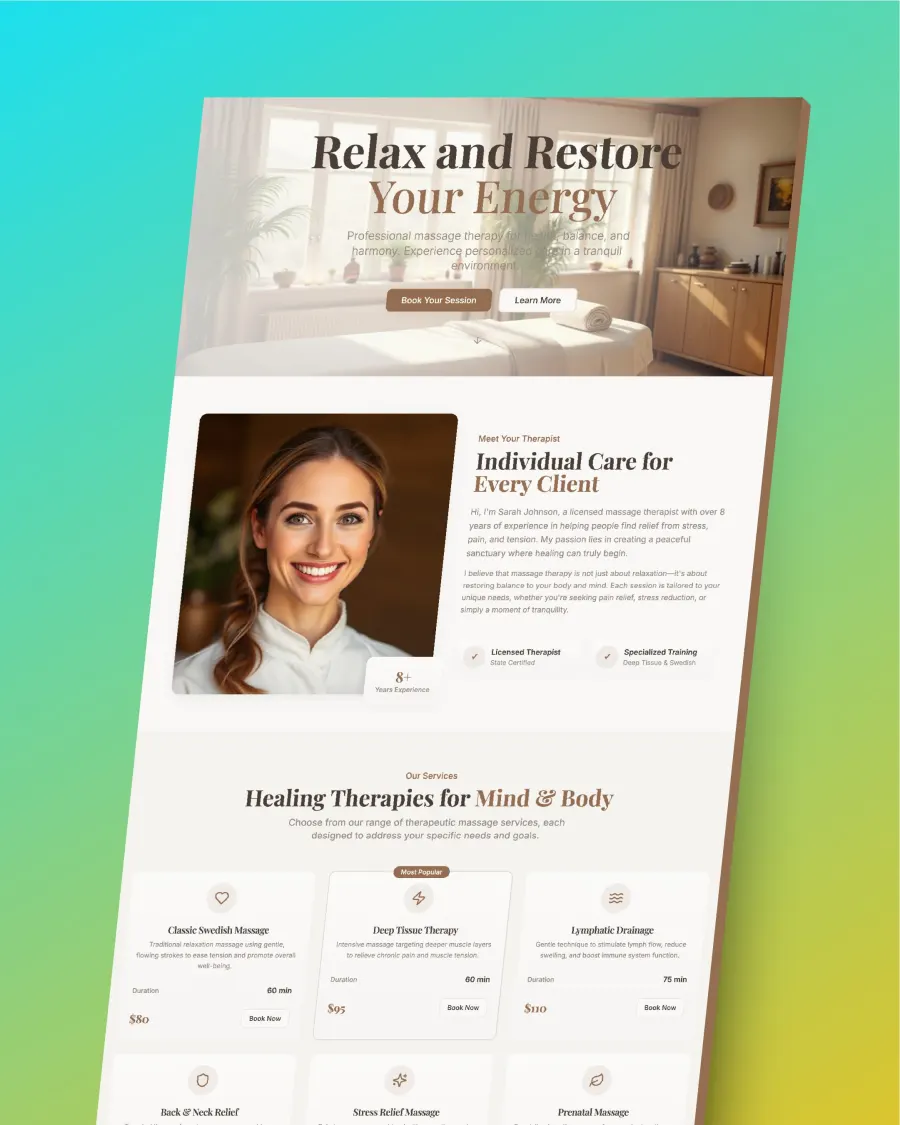 Presentation design for a startup
