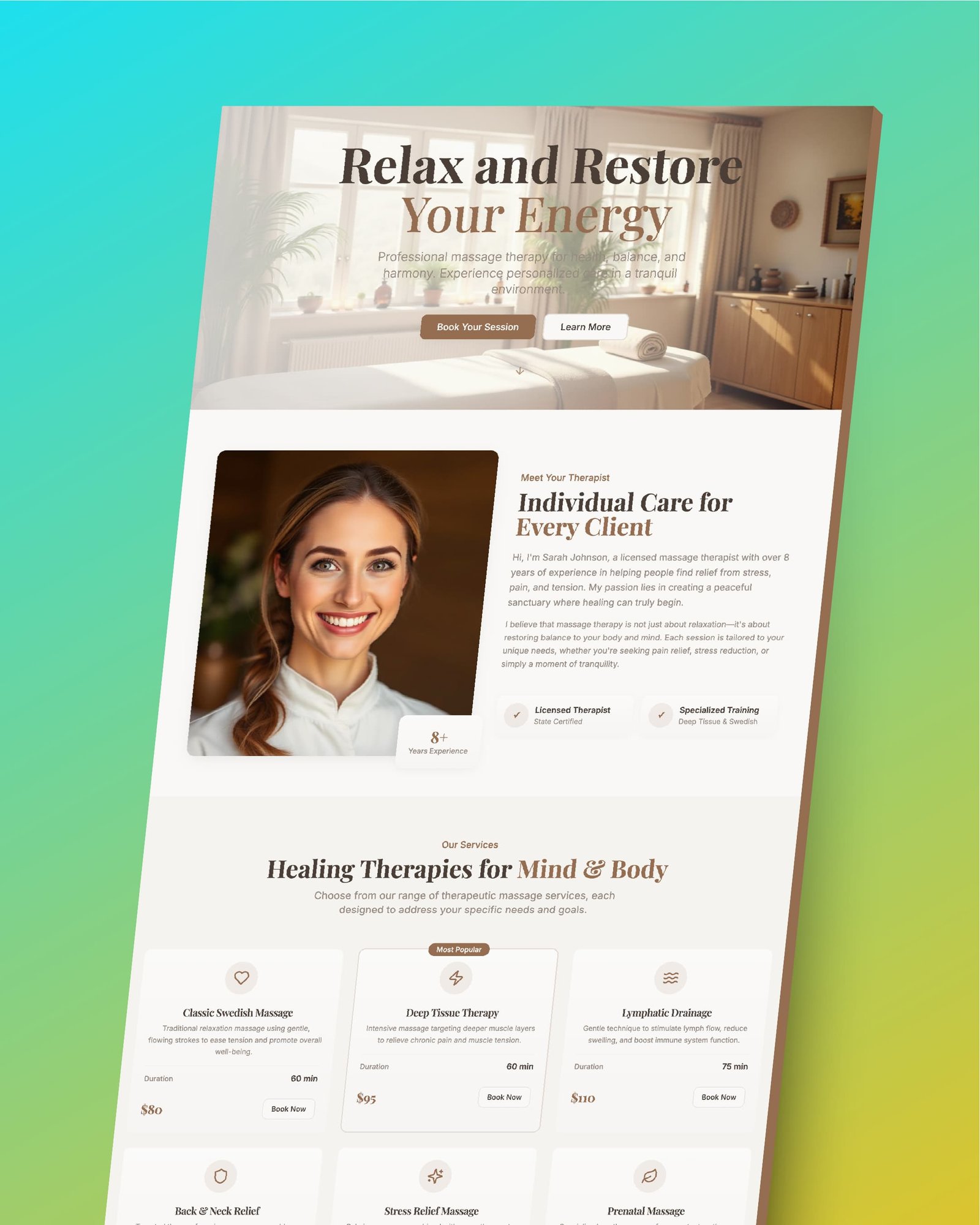 Presentation design for US fitness startup